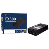 Silverstone FX500 enhed til strømforsyning 500 W 20+4 pin ATX Flex ATX Sort