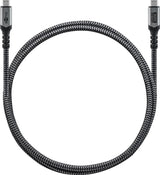 Goobay 74212 USB-kabel 1,5 m USB C 40 Gbit/sek. Sort, Grå