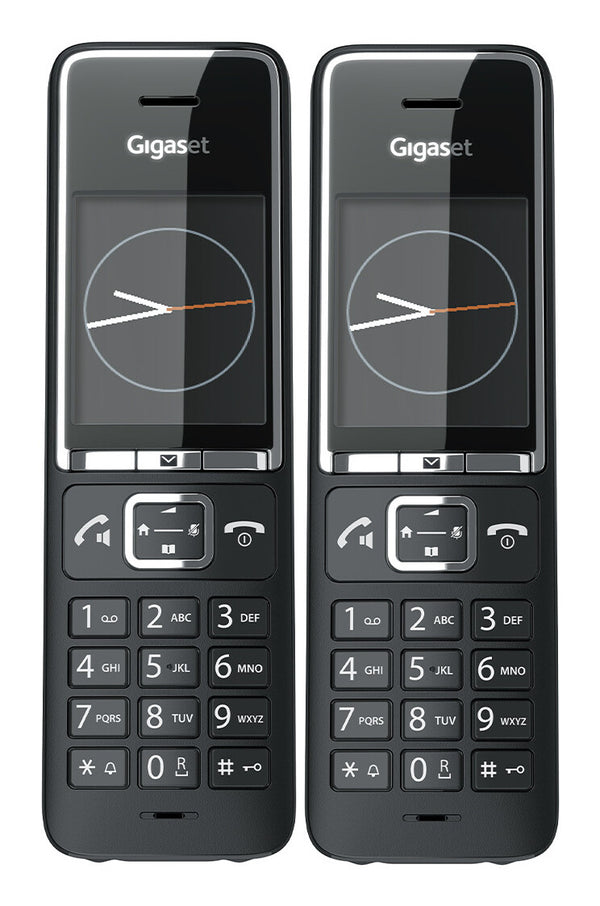 Gigaset COMFORT 550HX Duo Analog/DECT-telefon Nummervisning Sort