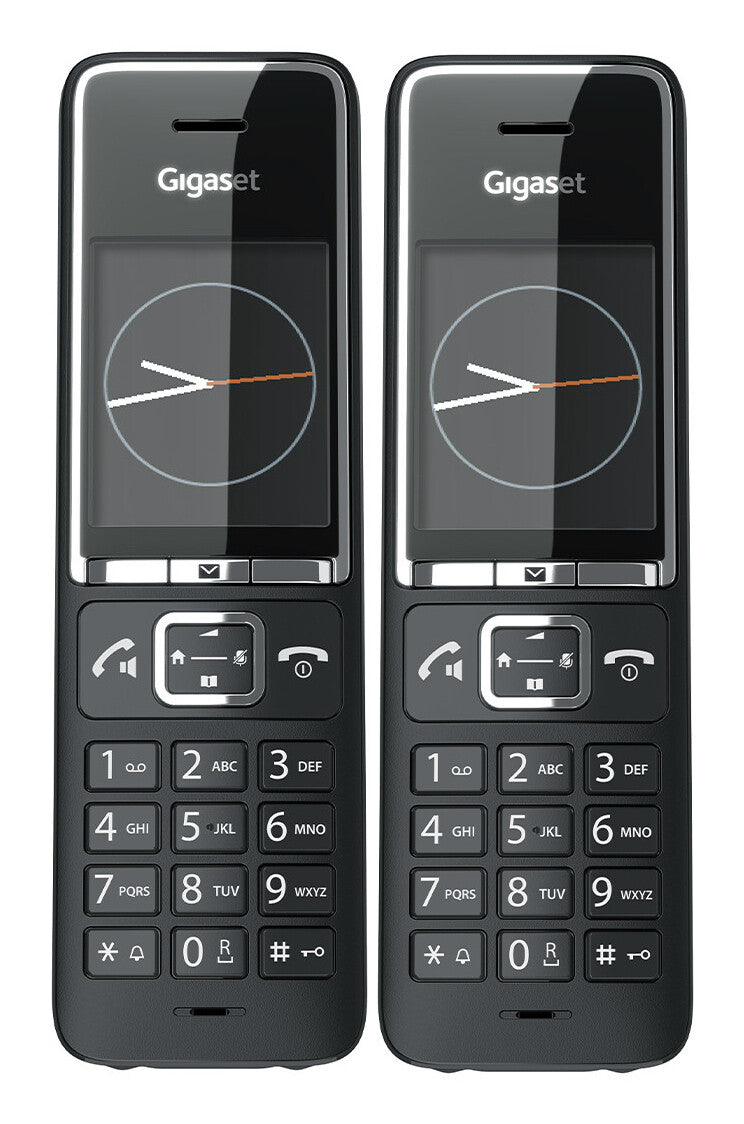 Gigaset COMFORT 550HX Duo Analog/DECT-telefon Nummervisning Sort