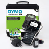 DYMO LabelManager 280 Genopladelig Håndholdt Labelmaskine Sæt | QWERTY-tastatur | med 2 ruller D1-labels og bæretaske