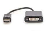 Digitus AK-340409-001-S videokabel adapter 0,15 m DisplayPort DVI-I Sort