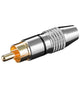 Goobay 11905 kabelsamler RCA Sort, Metallic