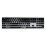 Satechi SLIM X3 tastatur Hjem Bluetooth QWERTZ Tysk Sort, Grå