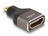 DeLOCK 60079 kabel kønsskifter HDMI Micro-D HDMI Guld, Grå
