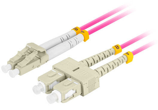 Lanberg FO-LUSU-MD41-0010-VT InfiniBand og fiberoptisk kabel 1 m LC SC LC/SC Violet