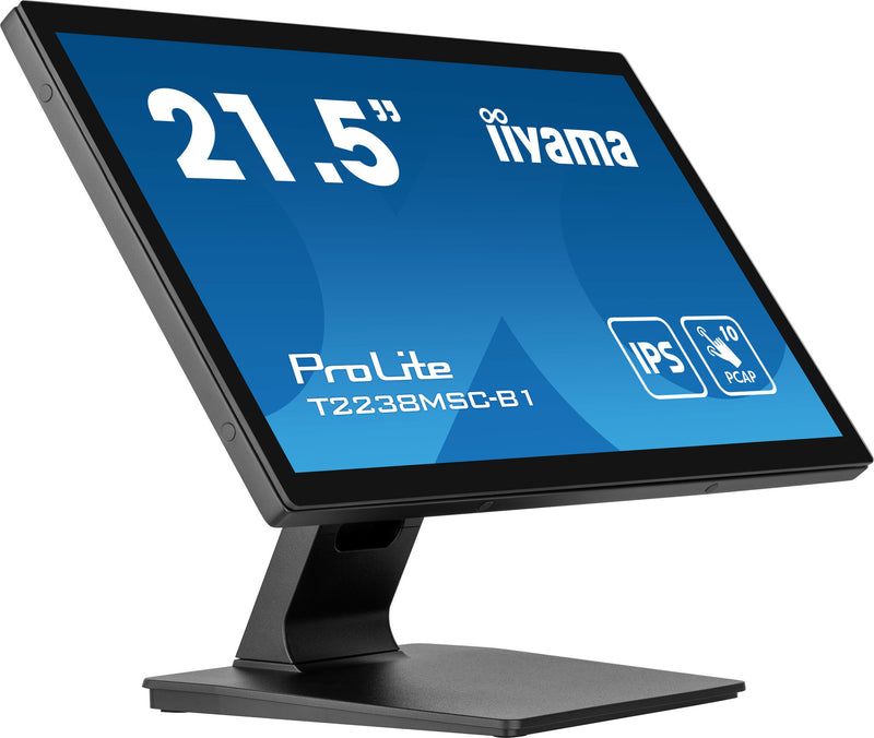iiyama ProLite T2238MSC-B1 computerskærm 54,6 cm (21.5") 1920 x 1080 pixel Fuld HD LED Berøringsskærm Sort