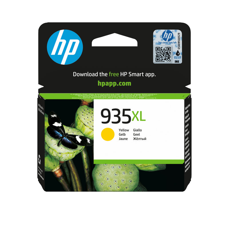 HP Original 935XL-blækpatron med høj kapacitet, gul