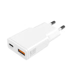 4smarts PDPlug Duos Slim Smartphone, Tablet Hvid Vekselstrøm Hurtig opladning Indendørs