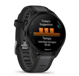 Garmin Forerunner 165 3,05 cm (1.2") AMOLED 43 mm Digital 390 x 390 pixel Berøringsskærm Sort GPS (satellit)
