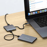 Satechi ST-H4CPDM interface hub USB Type-C 10000 Mbit/s Grå