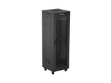 Lanberg FF01-6637-23BL stativ 37U Fritstående reol Sort