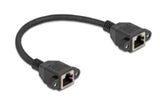 DeLOCK 90782 netværkskabel Sort 0,25 m Cat6a S/FTP (S-STP)