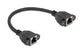 DeLOCK 90782 netværkskabel Sort 0,25 m Cat6a S/FTP (S-STP)