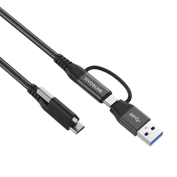 Vivolink PROUSBCMM1.5ADP USB-kabel USB 3.2 Gen 2 (3.1 Gen 2) 1,5 m USB C USB A/USB C Sort