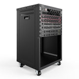Digitus DN-48001 stativ 16U Fritstående reol Sort