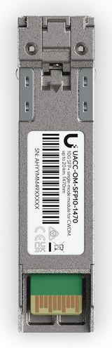 Ubiquiti UACC-OM-SFP10-1470 modul til netværksmodtager Fiberoptisk 11300 Mbit/s SFP+ 1470 nm