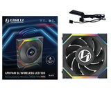 Lian Li UNI FAN SL Wireless LCD 120 Reverse Blade Computerkabinet Ventilator 12 cm Sort 1 stk
