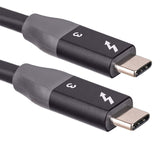 Akyga AK-USB-34 USB-kabel Thunderbolt 3 1,5 m USB C 100 W Sort