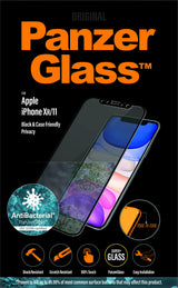 PanzerGlass ® Privacy Skærmbeskyttelse iPhone 11 | XR | Edge-to-Edge