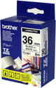 Brother TZ-261 etiketbånd Sort på hvid