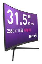 TERRA 3285W computerskærm 80 cm (31.5") 2560 x 1440 pixel Wide Quad HD LCD Sort