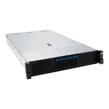 ASUS RS720A-E13-RS8G Socket SP5 Stativ (2U) Sort, Sølv