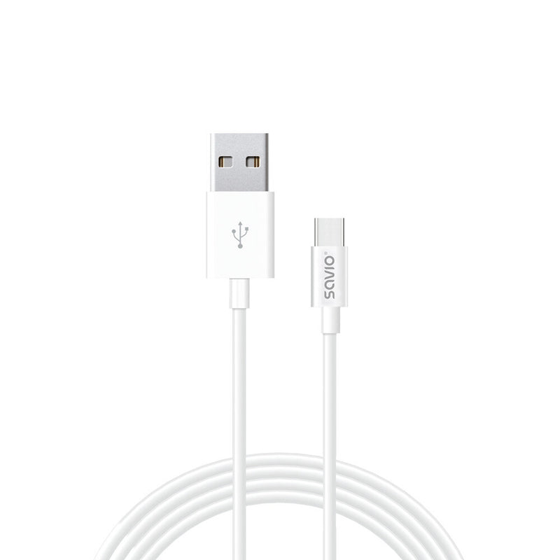 Savio CL-126 USB-kabel USB 2.0 1 m USB C USB A 0,48 Gbit/sek. Hvid