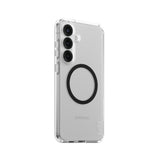 PanzerGlass CARE™ by ® Urban Combat Case Transparent m. Sort Ramme & Qi Compatible Samsung Galaxy S25+