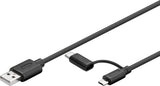 Goobay 71892 USB-kabel Sort
