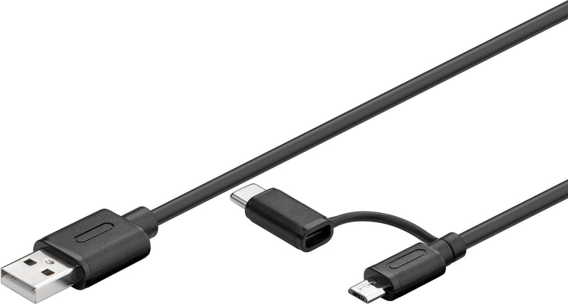 Goobay 71892 USB-kabel Sort