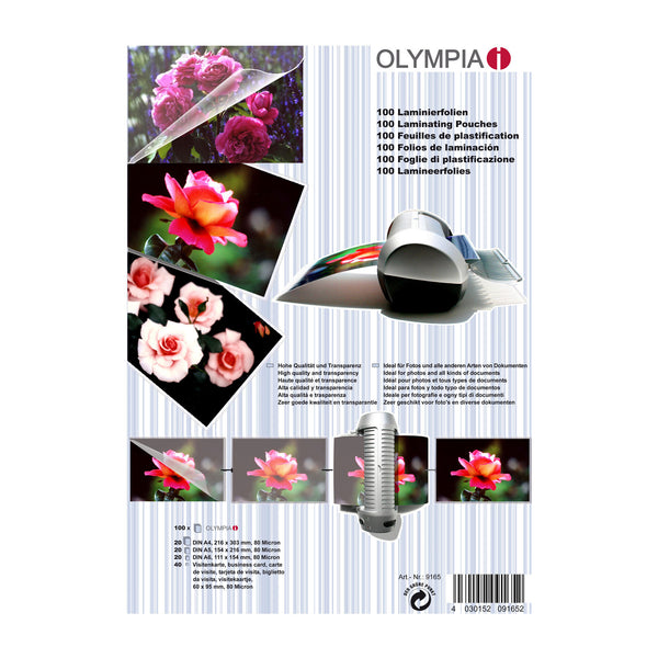 Olympia 9165 plastlomme 100 stk