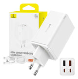 Baseus GaN6 Pro Universel Hvid Vekselstrøm Hurtig opladning Indendørs