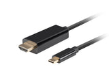 Lanberg CA-CMHD-10CU-0018-BK videokabel adapter 1,8 m USB Type-C HDMI
