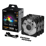 ASUS TUF Gaming TR120 ARGB Reverse Fan - Triple Pack Computerkabinet Ventilator 12 cm Sort