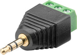 Goobay 76745 kabel kønsskifter 3.5 mm 3-pin Sort