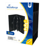 MediaRange BOX35-8 optisk disk etui Smykkeboks 8 diske Sort