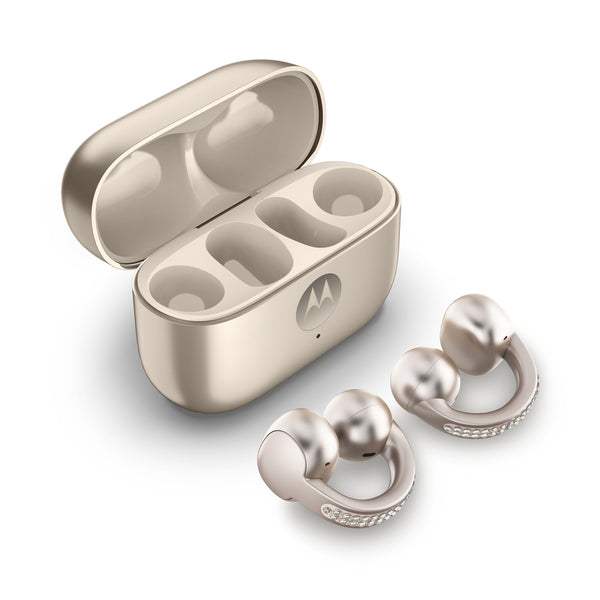 Motorola moto buds loop Headset Trådløs Øre-clip-on Opkald/Musik/Sport/Hverdag Bluetooth Beige