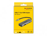 DeLOCK 87780 dockingstation Ledningsført USB 3.2 Gen 1 (3.1 Gen 1) Type-C Grå