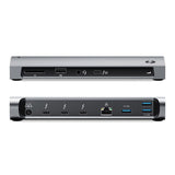 ALOGIC TB4D3TB dockingstation Ledningsført Thunderbolt 4 Sort