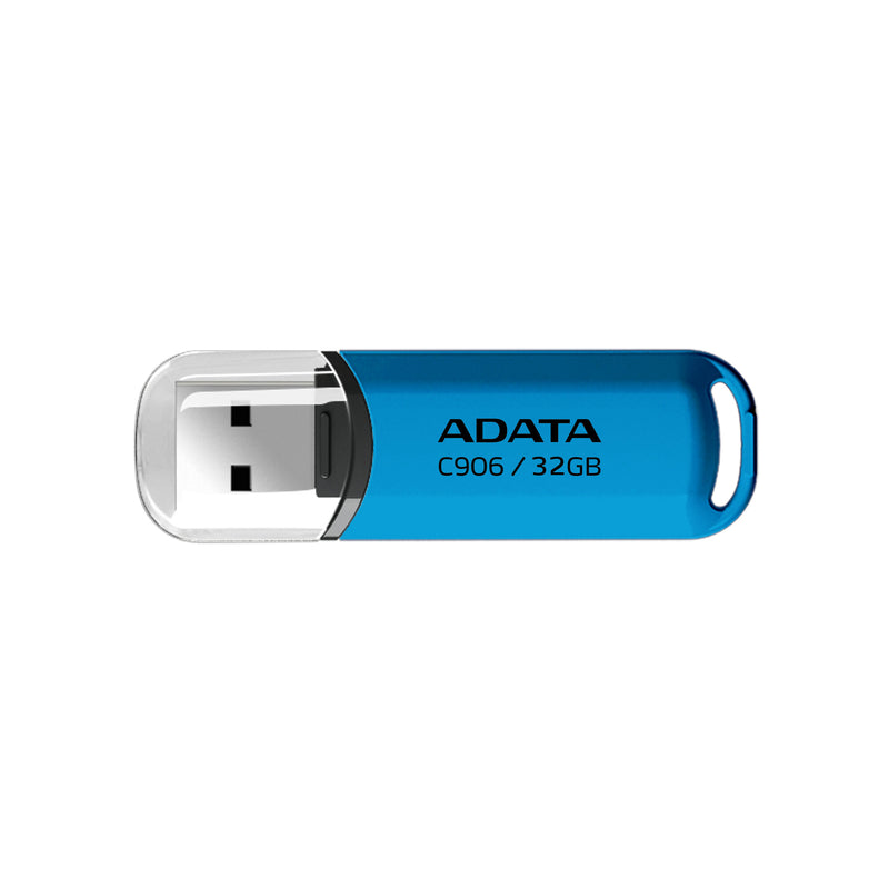 ADATA AC906-32G-RWB USB-nøgle 32 GB USB Type-A 2.0 Blå, Transparent