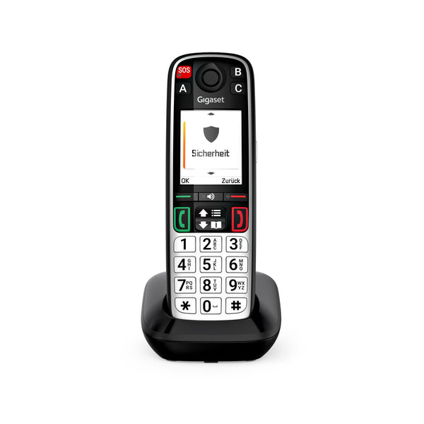 Gigaset EASY 500 Analog/DECT-telefon Nummervisning Sort, Sølv
