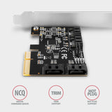 Axagon PCES-SA4X4 interface-kort/adapter Intern SATA
