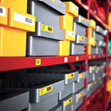 DYMO Ægte D1-etiketter | 24 mm x 7 m rulle | Sort tryk på gul | Selvklæbende etiketter til LabelManager-etiketprintere