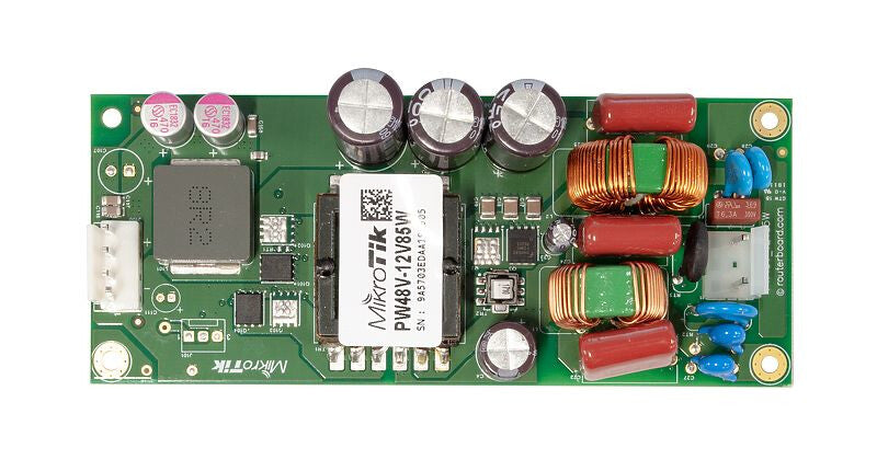 Mikrotik PW48V-12V85W strømadapter og vekselret Grøn