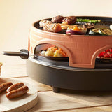 Emerio PO-113255.4 raclette grill 1500 W Sort, Brun
