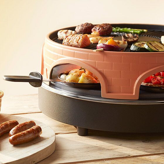 Emerio PO-113255.4 raclette grill 1500 W Sort, Brun