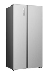 Hisense RS3P538NAIE side-by-side køle-fryseskab Fritstående 527 L Grå, Rustfrit stål