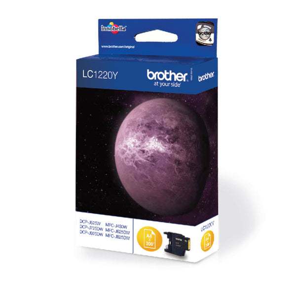 Brother LC1220Y blækpatron 1 stk Original Standard udbytte Gul