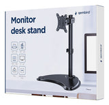 Gembird MS-D1ST-04 skærmbeslag og -stativer 81,3 cm (32") Skrivebord Sort